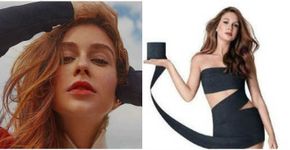 Marina Ruy Barbosa se veste de papel higiênico preto em campanha