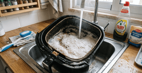 Diego Fernández, engenheiro químico: “Limpar uma air fryer cheia de gordura é muito fácil usando percarbonato de sódio.”