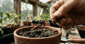 Jardineiros recomendam enfiar um palito de dente na terra do vaso para detectar o nível de umidade do solo em segundos e distinguir se a planta está murchando por excesso de água ou por falta de rega: Como fazer?