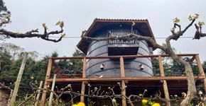 Tonel de vinho vira hospedagem de luxo em São Roque (SP)