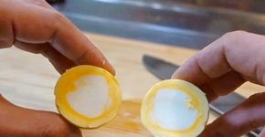 Como fazer a gema ficar do lado de fora e a clara do lado de dentro do ovo