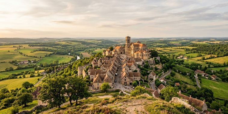 Featured main: A vila no interior da França com uma abadia medieval e um dos mercados mais tradicionais da Europa