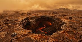 Astrônomos finalmente confirmam pela primeira vez a existência de uma enorme caverna vulcânica em Vênus