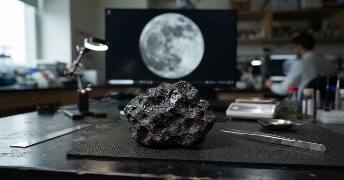 Um meteorito de 300 gramas encontrado na África preenche uma lacuna de bilhões de anos na história da Lua.