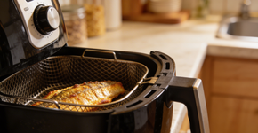 Jantar leve sem sujeira e com resultado profissional usando apenas a air fryer
