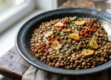 Featured side: Os chefs bascos concordam: “Para fazer lentilhas perfeitas, você precisa de azeite, alho e páprica.”