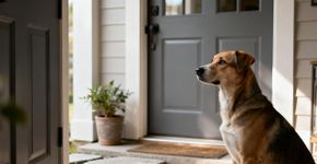 O que significa seu cachorro esperar na porta, segundo especialistas em comportamento animal?