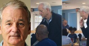 Bill Murray é flagrado roubando batatinha frita de desconhecidos