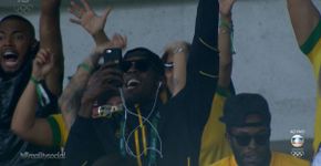 Usain Bolt comemora gol do Brasil e internet vai à loucura