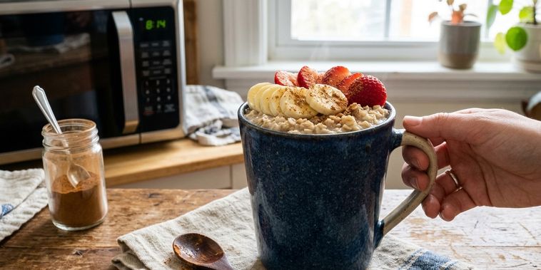 Featured main: A receita de mingau de aveia de 1 minuto que eu faço todos os dias