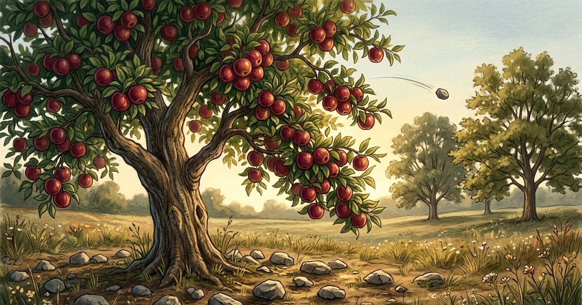 O que significa a frase “A árvore que dá frutos é a que leva pedradas”?