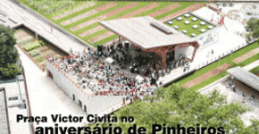 Praça Victor Civita no aniversário de Pinheiros