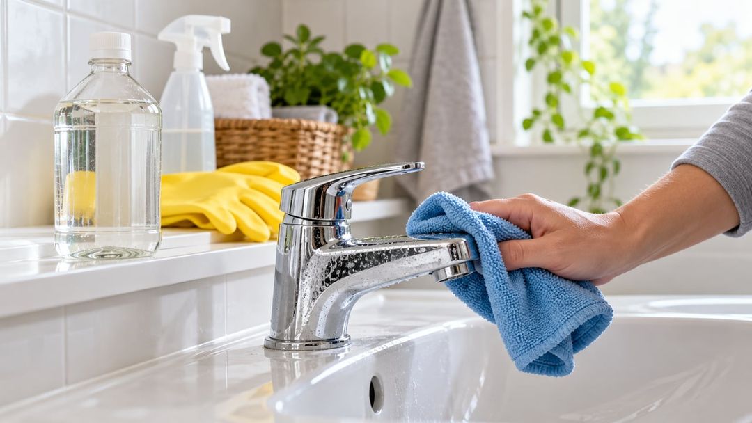 Produtos ácidos exigem teste prévio, ventilação e nunca devem ser misturados com água sanitária – Imagem ilustrativa criada por inteligência artificial