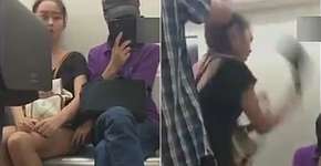 Mulher reage ao ser assediada sexualmente em metrô na China