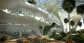 Palácio da Natureza: conheça o projeto luxuoso e autossustentável no deserto do Qatar