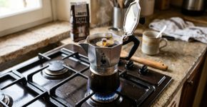 Por que na Itália eles sempre passam água fria no coador antes de coar o café matinal