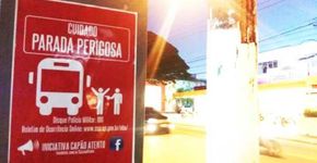 Moradores do Capão fazem ação contra assaltos em pontos de ônibus