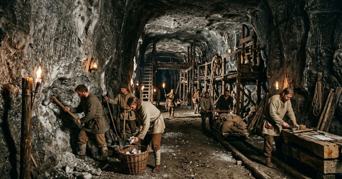 A Áustria explora uma mina de sal abandonada e descobre uma rede de 305 metros de túneis de há 7.300 anos