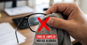 Muitos usuários de óculos não entendem por que não se deve limpar as lentes com a camiseta