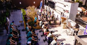 Jardim Pamplona Shopping recebe experiência de bike outdoor no rooftop
