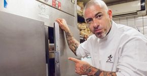 Chef Henrique Fogaça choca a internet com foto de porquinho morto içado por um ferro