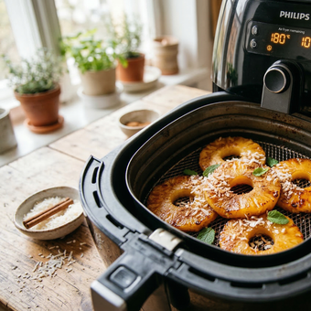Featured mobile: Já testou abacaxi caramelizado na airfryer? Sobremesa fácil, simples e deliciosa