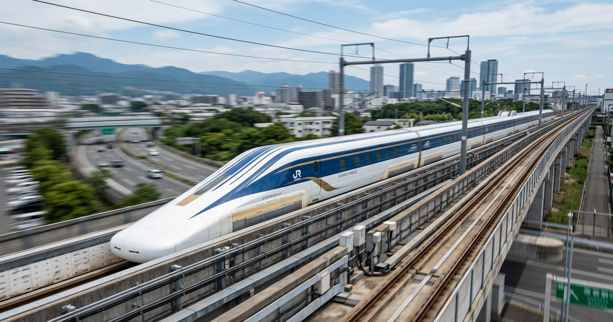 O Japão desafia as leis naturais com o primeiro trem do mundo a