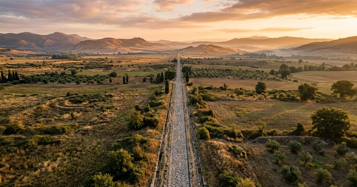Como os romanos construíram estradas tão retas?