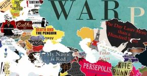 Mapa genial com os clássicos da literatura mundial e seus países