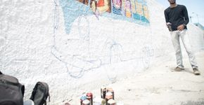 Hospital de Olinda ganha graffiti de Jota ZerOFF