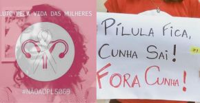 ‘Pílula fica, Cunha sai’: internautas protestam contra PL que criminaliza meios abortivos