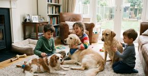 10 das melhores raças de cães para famílias com crianças pequenas em casa