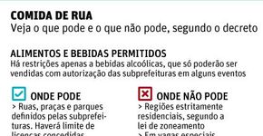 SP libera comidas e bebidas na rua