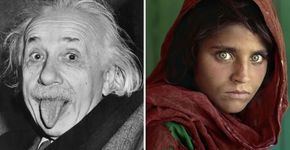 Fotógrafos posam com suas obras mais famosas