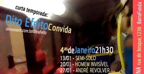 Banda “Dito Efeito” na Livraria da Esquina