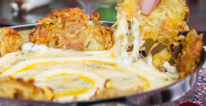 Batata rosti 4 queijos para dividir com os amigos