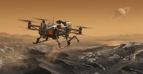 A NASA já está construindo o Dragonfly para voar em Titã: a atmosfera densa e a gravidade fraca tornam mais fácil levantar um robô do tamanho de um caminhão