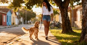 O comportamento que faz essa raça de cachorro se destacar entre mulheres
