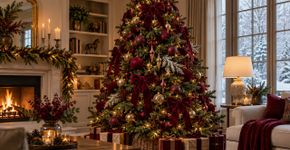 A árvore de Natal com enfeites dourados saiu de moda: a cor intensa e elegante que é tendência em 2026