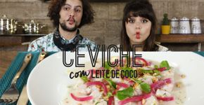 Ceviche com leite de coco é perfeito para dias quentes