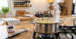 Pare de desperdiçar energia: aprenda a cozinhar batata em 8 minutos e mantenha a casca intacta