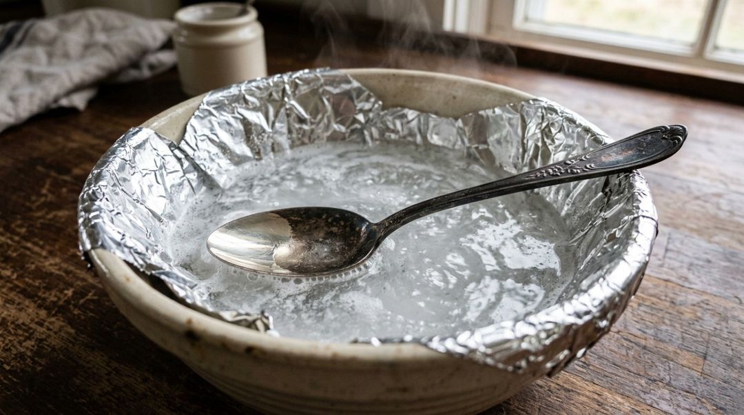 O escurecimento mais comum da prata envolve a formação de sulfeto de prata na superfície.