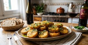 As melhores batatas não são as fritas, mas sim as que são feitas com alho, perfil e meio copo de conhaque