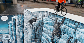Londres ganha graffiti 3D com cenário da série Game of Thrones