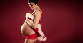 11 fotos lindas de ensaios de gravidez inspirados no Natal
