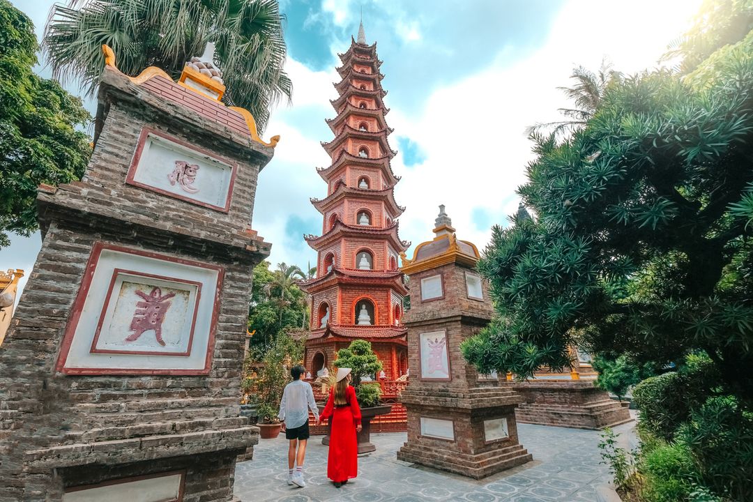 Templo em Hanói, no Vietnã
