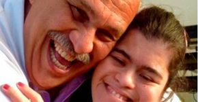 Márcio Canuto posta foto da filha que tem Síndrome de Down