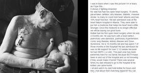 Foto de avô e neto com mesma cicatriz emociona a internet