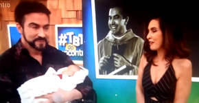 Fátima Bernardes surpreende Padre Fábio de Melo no ‘Encontro’