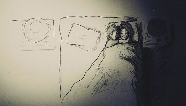 Artista faz ilustrações do dia a dia ao lado de sua esposa